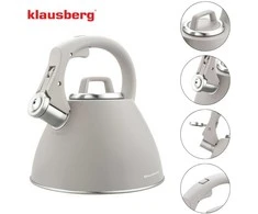 Virdulys, Plieninis virdulys 2,5 l, pilkas, Klausberg kb-7953