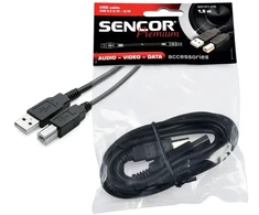 USB 2.0 laidas USB A/M - USB 2.0 B/M, 1,5 m ilgio Sencor SCO 511-015