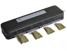 Vakuuminis aparatas, 110 W, Rosberg Premium 55RP51987D, 65 kPa, maišelio plotis iki 30 cm, juodas.