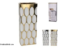 Vaza 12 x 7,5 x 29,5 cm, 2 rūšių, 29,5 x 12 x 7 cm, DECORLIFE