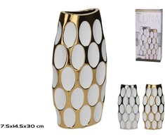 Vaza 14,5 x 7,5 x 30 cm, 2 rūšių, 30 x 14,5 x 7,5 cm, DECORLIFE
