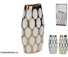 Vaza 14,5 x 7,5 x 30 cm, 2 rūšių, 30 x 14,5 x 7,5 cm, DECORLIFE
