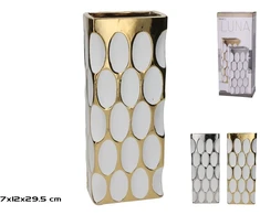Vaza 12 x 7,5 x 29,5 cm, 2 rūšių, 29,5 x 12 x 7 cm, DECORLIFE