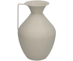 Vaza, smėlio spalvos metalas, 15.5D x 36 x 24 cm, DECORLIFE