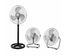 Ventiliatorius, 3 viename, diam 40 cm 70 W, 3 greičiai, chromuotas/juodas, 5R51760J18, „Rosberg
