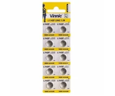 Vinnic mini šarminės baterijos. 10 vnt (LR43 -AG12)