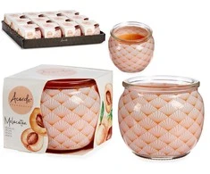 Acorde Aromatizuota žvakė Persikas Oranžinė stiklas Vaškas Stiklas