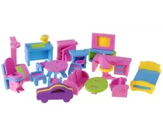 3D lėlių namelis su baldeliais "Puzzle "