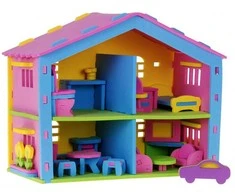3D lėlių namelis su baldeliais "Puzzle "