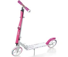 Aliuminis paspirtukas RAVEN DOTS Baltas su dideliais 20 cm. ratais
