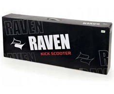 Aliuminis paspirtukas RAVEN DOTS Juodas su dideliais 20 cm. ratais Handbrake