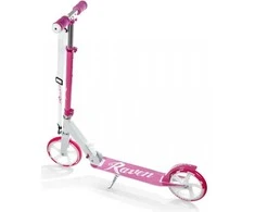 Aliuminis paspirtukas RAVEN LAURA su dideliais 20 cm. ratais Handbrake
