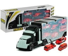 Lean Toys Autovežis „Gaisrinės transporteris“ su priedais