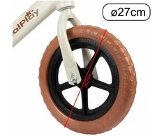 Balansinis dviratukas Malplay 12" Eva, ruda-juoda