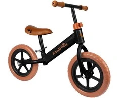 Balansinis dviratukas Malplay 12" Eva, ruda-juoda