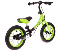 Balansinis dviratukas žalias Sport Trike su stabdžiais ir pripučiamais ratais