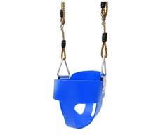 Blue Mėlyna Vienvietės plastikinės sūpynės DELUXE Mėlynas