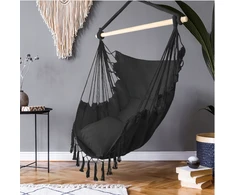 Maltec Braziliškas hamakas sūpynės sėdimas fotelis boho + 2 pagalvės
