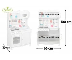 Daugiafunkcinė moderni medinė virtuvėlė Play Kitchen