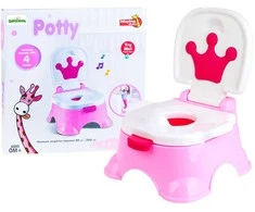 Woopie Baby Woopie Naktinis puodas vaikams su muzika 3in1 - kėdutė, laiptelis