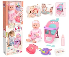Kūdikio lėlė „Baby Sweet Love“ + maitinimo rinkinys