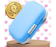 Kūdikių priežiūros rinkinys Baby Care kit su dėklu mėlynos spalvos