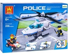 Lavinamasis konstruktorius Super Police, 206 dalys 3in1