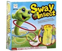 Linguojantis žiedų žaidimas kirmėliukas "Sway Insect "