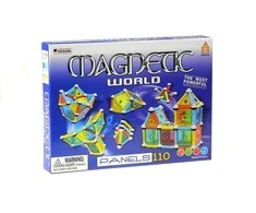 Magnetinis lavinamasis konstruktorius Magentic World, 110 dalių