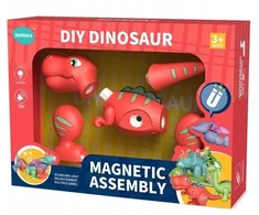 Magnetinis Tiranozauro Konstruktorius su Garsais ir Šviesomis