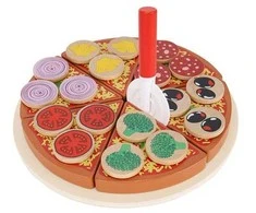 KIK Medinis žaidimų rinkinys Pizza su priedais