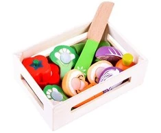 Medinės pjaustomos daržovės BOX