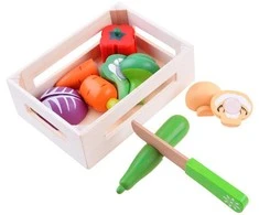 Medinės pjaustomos daržovės BOX