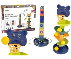 Montessori - bokštas su kamuoliukais “ 2in1”