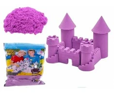 Roger Kinetinis smėlis 1kg maišelyje, violetinės spalvos