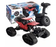 Nuotoliniu būdu valdomas visureigis 4x4 ROCK CLIMBING CAR, raudonas