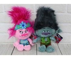 Pliušinis žaislas DreamWorks Trolls, mėlynas, 30 cm.