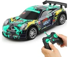 Ikonka RC sportinis automobilis mėlynos ir žalios spalvos