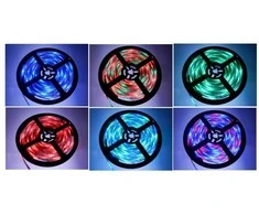 RGB Juosta 5 metrų 300 vnt. LED multichip