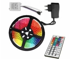 RGB Juosta 5 metrų 300 vnt. LED multichip