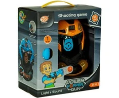 Tikslinio šaudymo roboto galvos arcade žaidimo rinkinys pistoletas + kamuoliukai