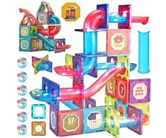 Šviečiantis Magnetinis lavinamasis konstruktorius Light Magnetic, 83 dalių