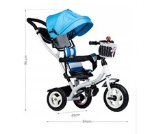 Blue Vaikiškas triratukas Ecotoys Mėlyna/Baltas