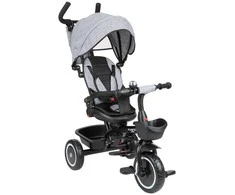 Vaikiškas triratukas Funfit Kids Zippy, Pilkas