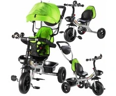 Vaikiškas triratukas Malplay Kids Twist Žalias