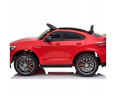 Vienvietis vaikiškas elektromobilis Mercedes Benz GLC 63S 4x4, Raudonas