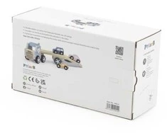 Viga Polar B medinis sunkvežimis-transporteris su 3 automobiliais