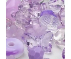 Dekoratyviniai karoliukiai RainBow® 10 vnt., violetiniai