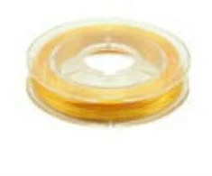 Elastingieij siūlai Nr. 50 karoliukų vėrimui RainBow® VERA V50 10 m, spalva geltona