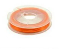 Elastingieij siūlai Nr. 50 karoliukų vėrimui RainBow® VERA V50 10 m, spalva oranžinė